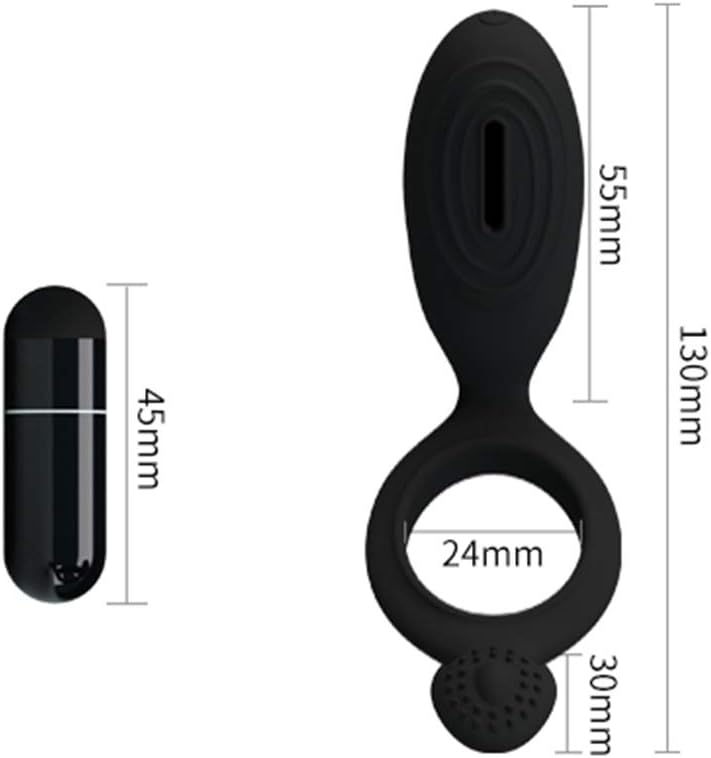 Anillo Vibrador Pretty Love Ethel con Estimulador Externo