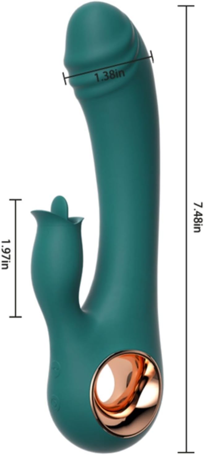 Vibrador Dual Punto G con Estimulación Externa y Función Calor