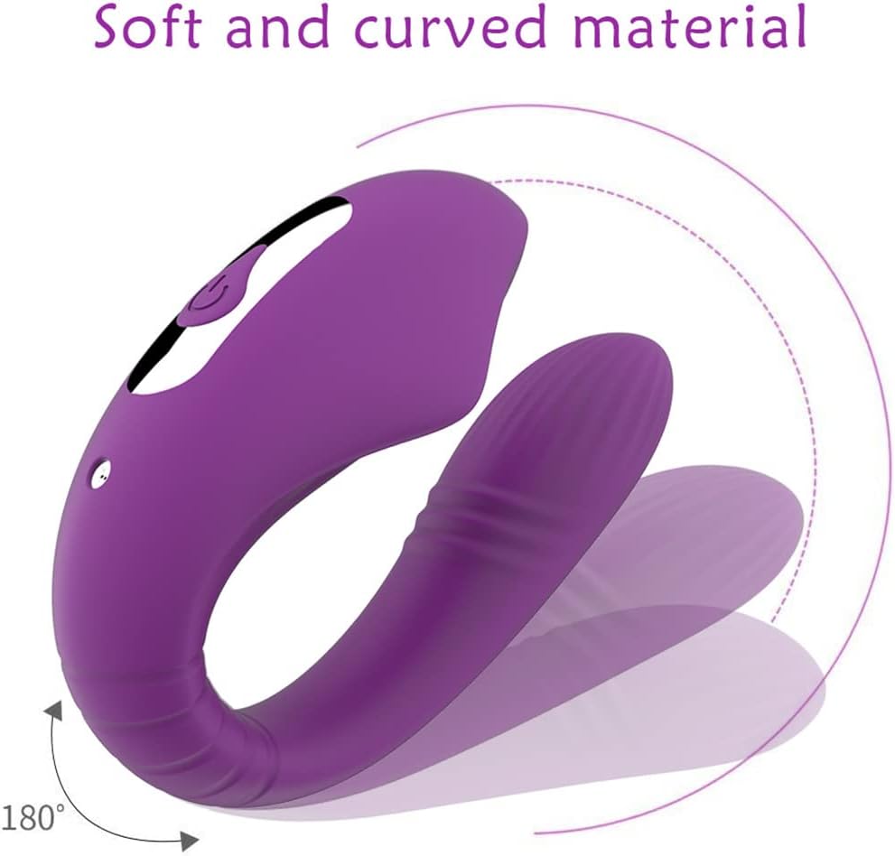 Vibrador en U con Succión Dual y Control Remoto 8 modos de vibración + 5 succion.
