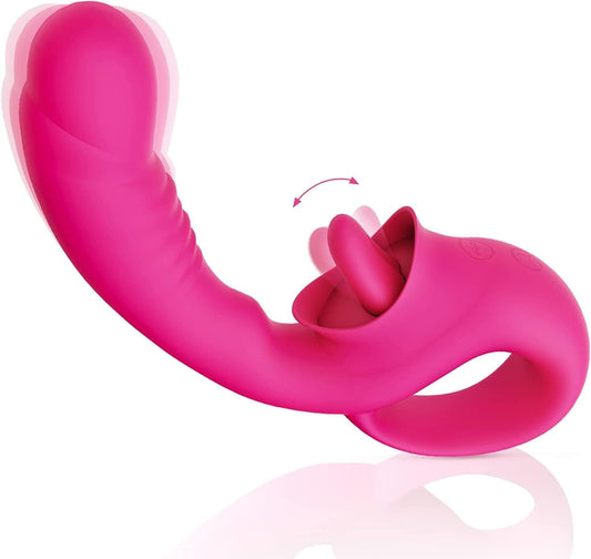 Vibrador Punto G con Estimulador de Clítoris 2 en 1