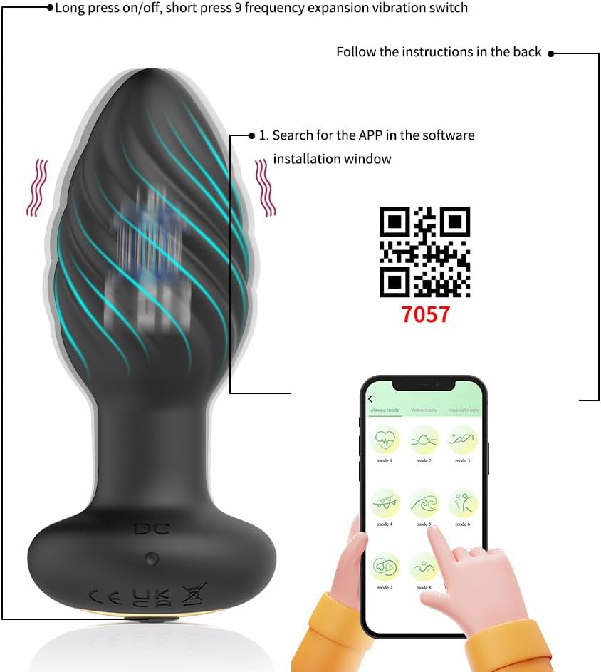 PLUG ANAL VIBRADOR CON CONTROL APP