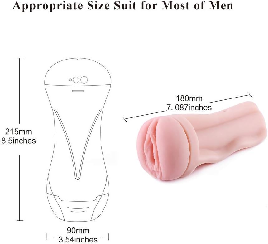 Shequi Masturbador Masculino con Vibración y Gemidos Integrados – Recargable USB