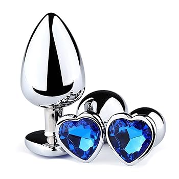 Plug Anal de Acero Quirúrgico con Joya en Forma de Corazón – 3 Tamaños