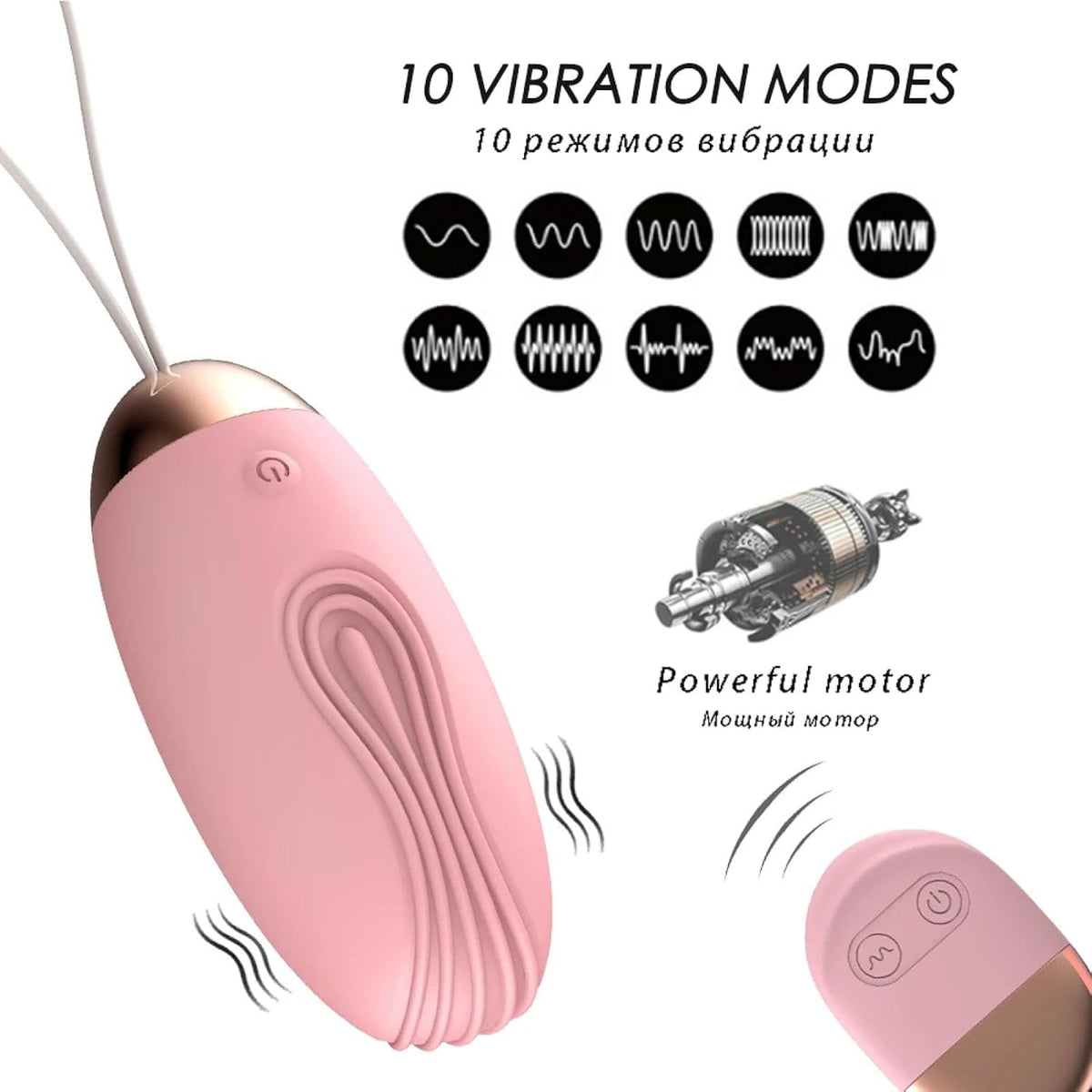 Vibrador LILO Little Whale con Control Remoto y 10 Modos De vibracion