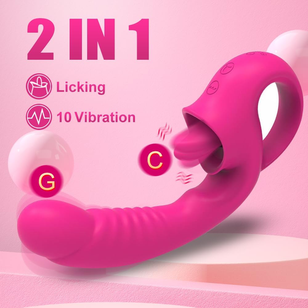 Vibrador Punto G con Estimulador de Clítoris 2 en 1