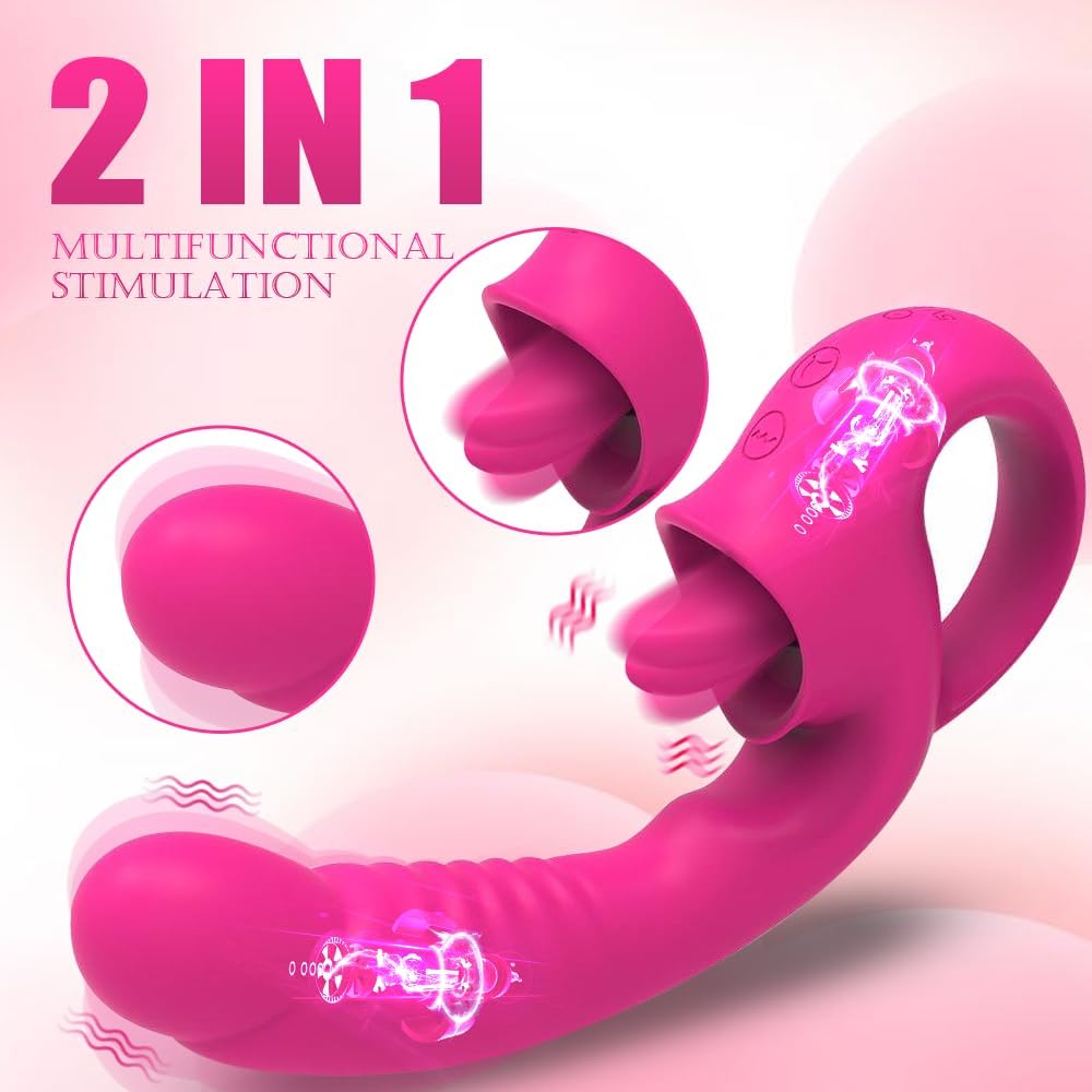Vibrador Punto G con Estimulador de Clítoris 2 en 1
