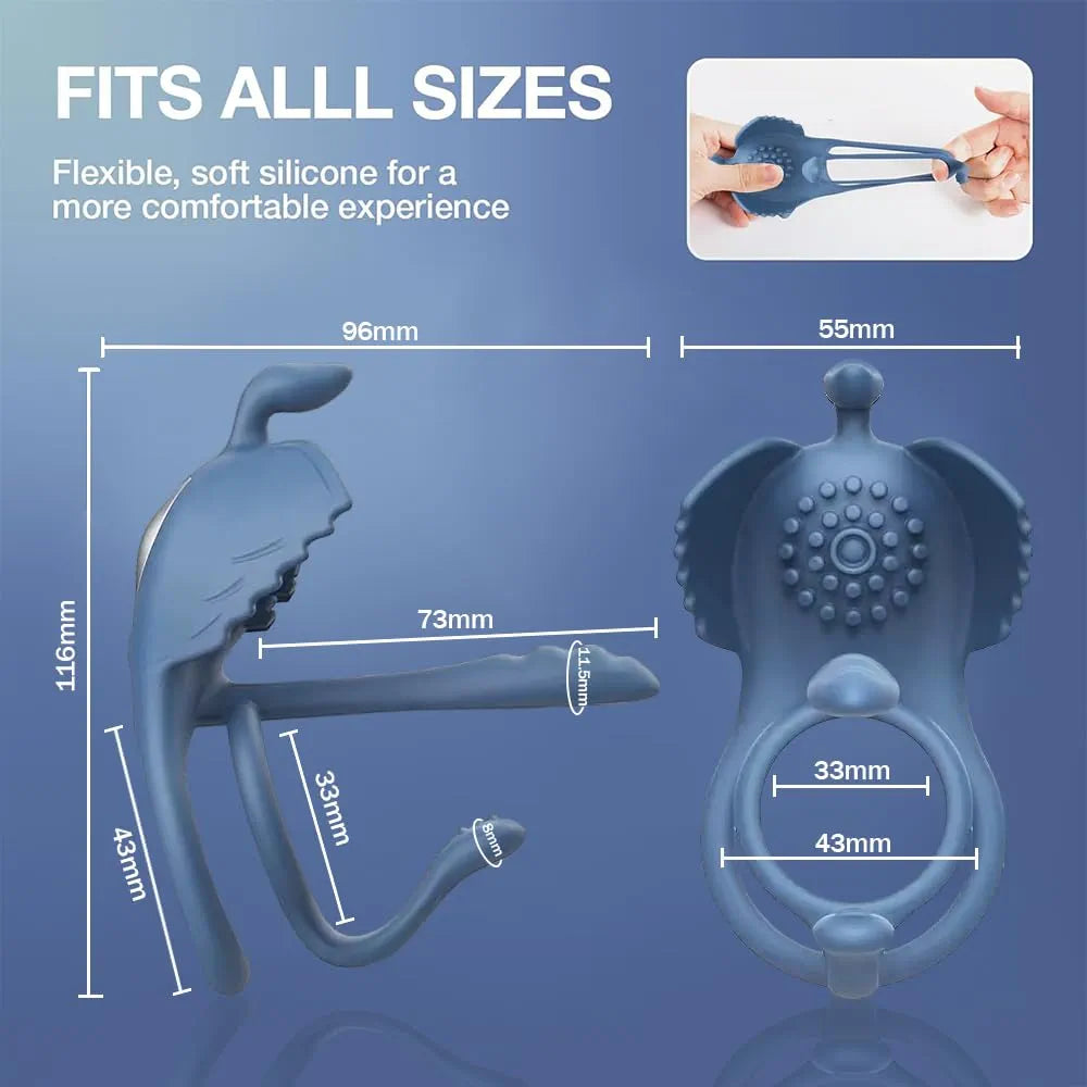 Anillo Vibrador con Control Inalámbrico – 10 Modos de Vibración
