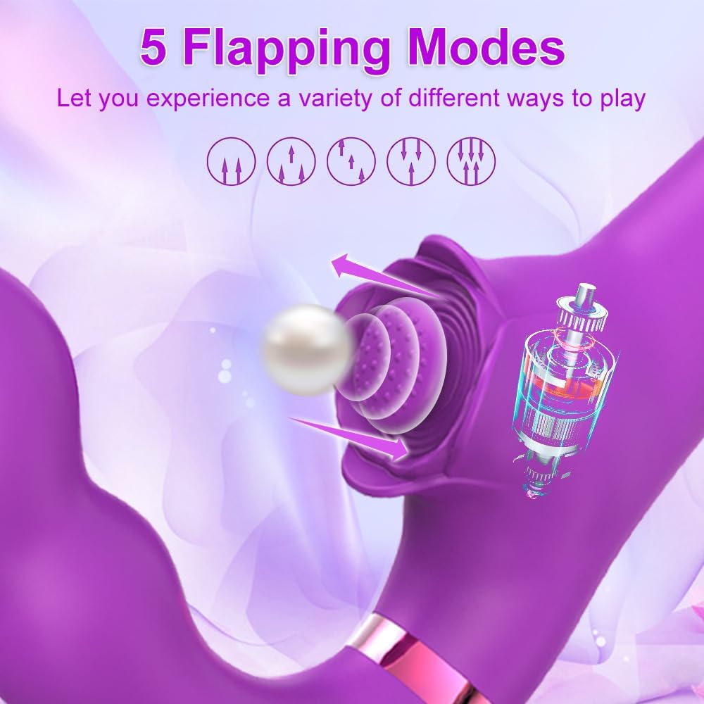 Vibrador Doble Cabezal Triple Estimulación Punto G y Clítoris con Control Remoto