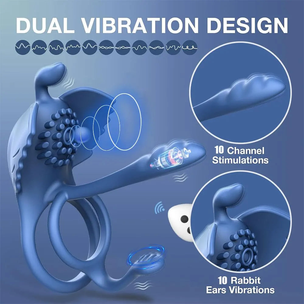 Anillo Vibrador con Control Inalámbrico – 10 Modos de Vibración