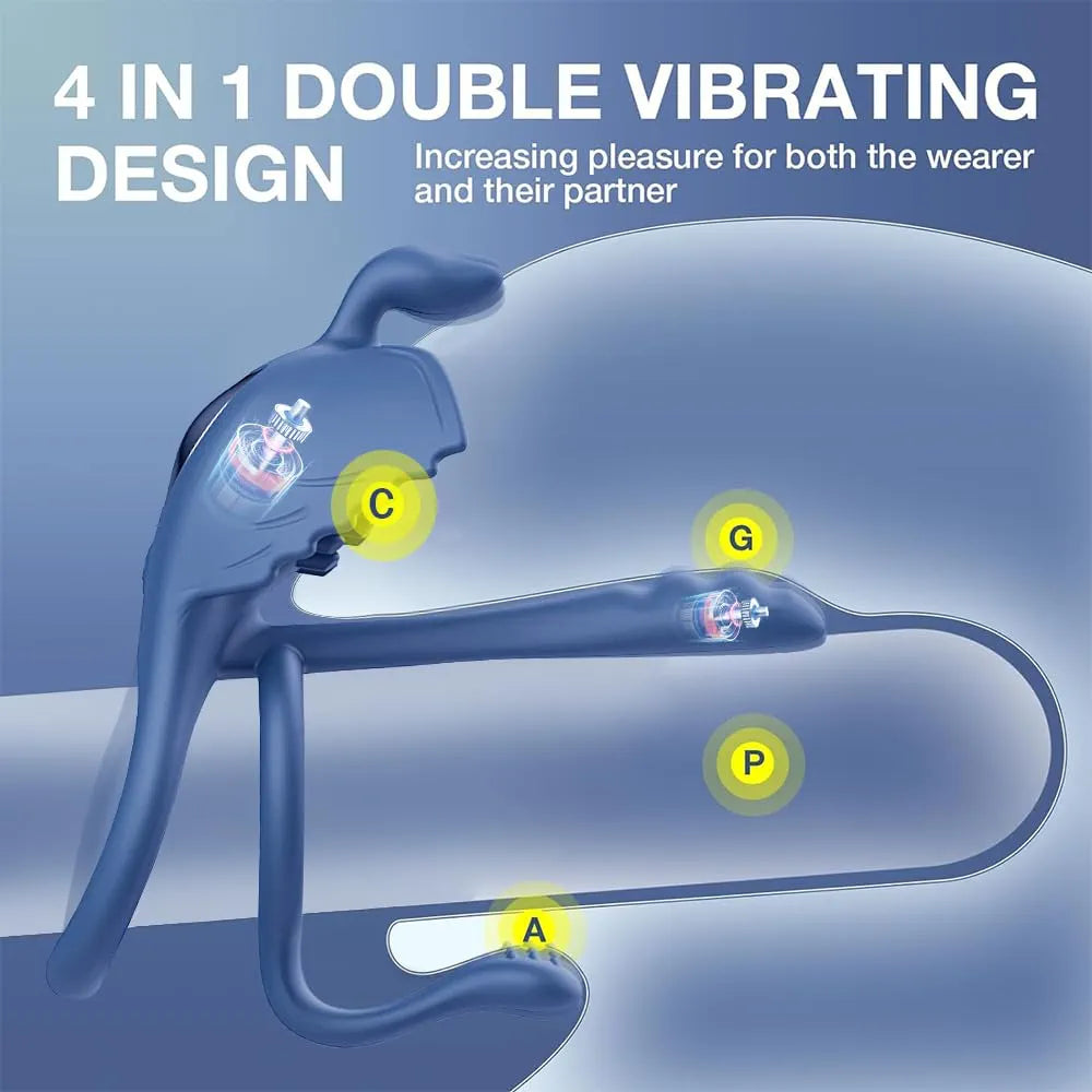 Anillo Vibrador con Control Inalámbrico – 10 Modos de Vibración