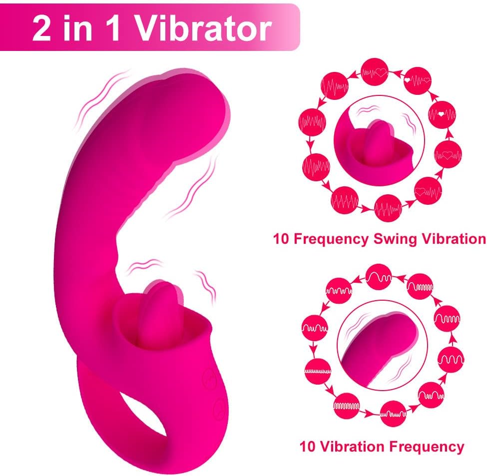Vibrador 2 en 1 Punto G + Clítoris — Recargable 100% Impermeable
