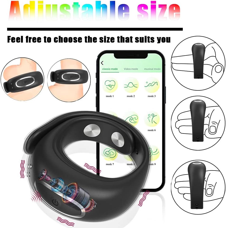 Anillo Vibrador Premium con App – Placer inteligente y conexión sin límites