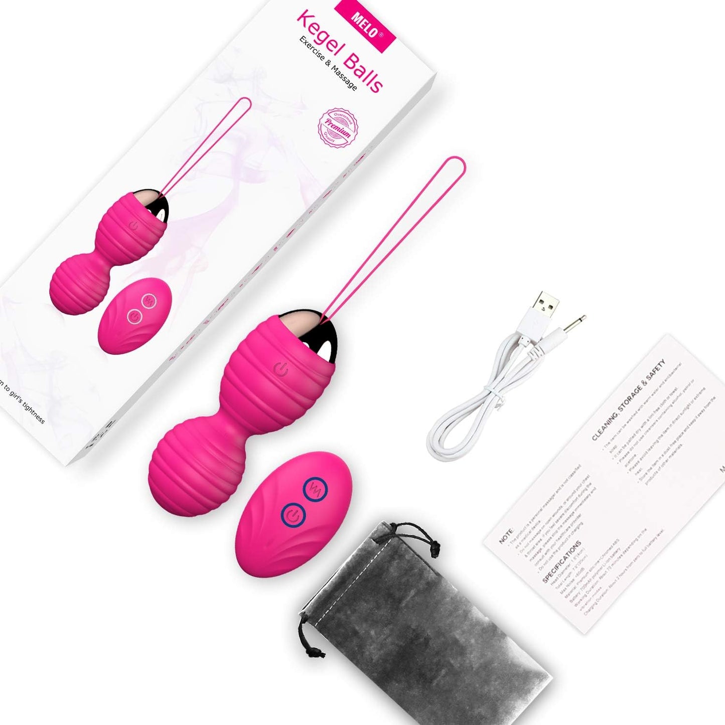 Bola Kegel Vibradora con Control Remoto  12 Modos de Vibracion