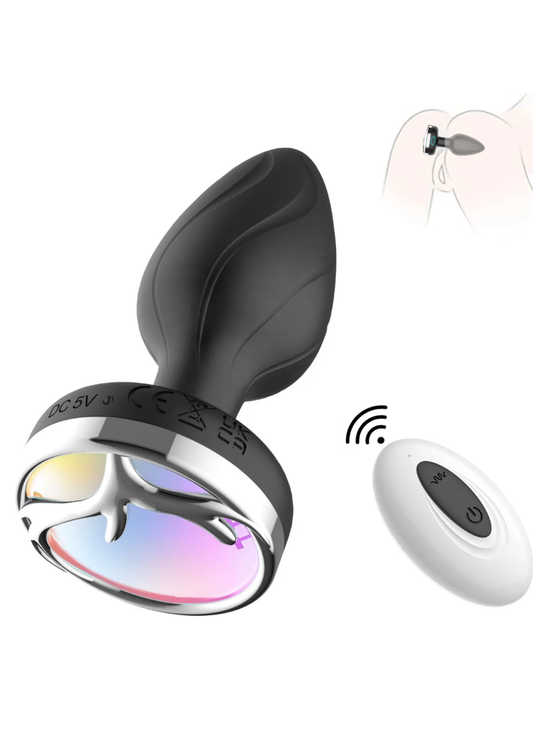 Plug Anal Inteligente con Vibración, Luz LED y Control Remoto/App A distancia
