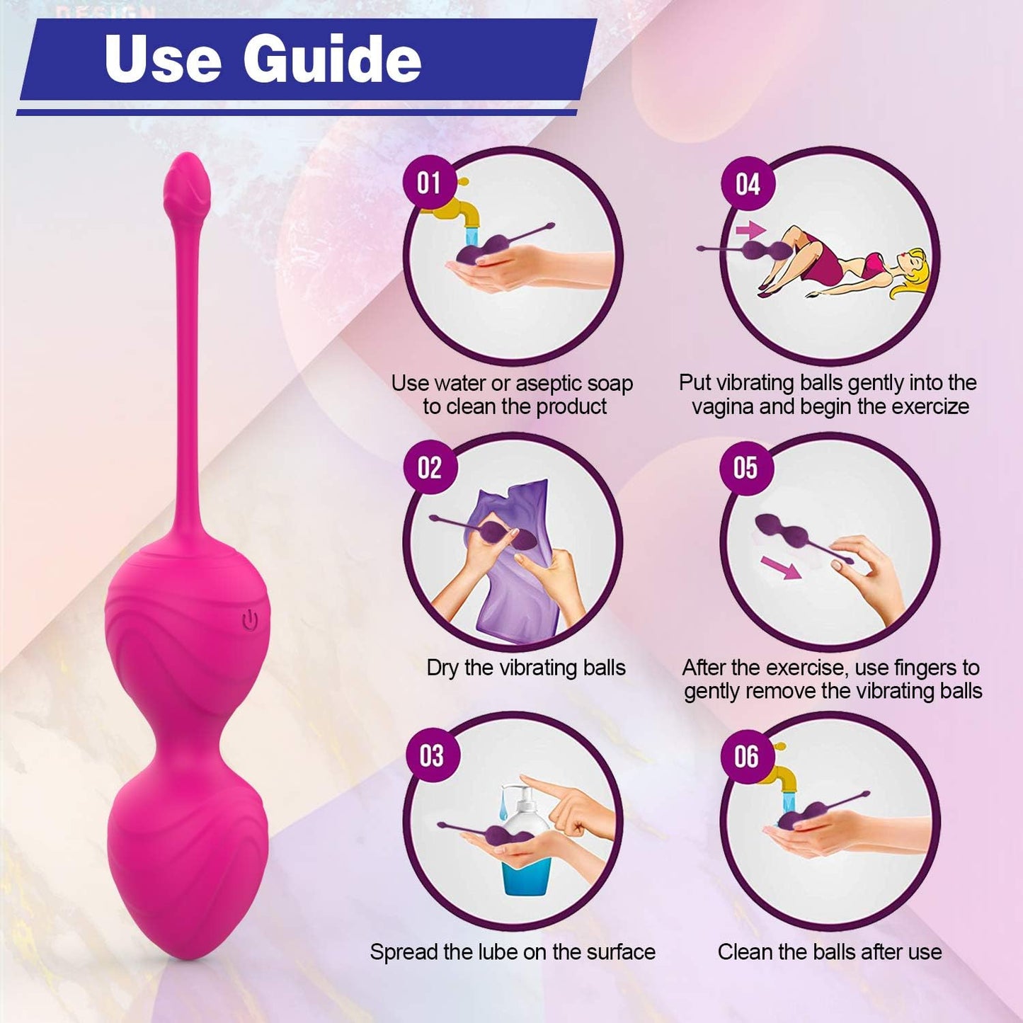 Set de Bolas de Kegel con Vibración y Control Remoto  Entrenamiento Progresivo