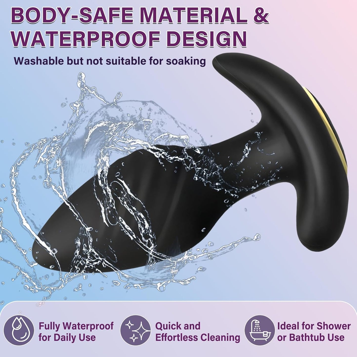 Vibrador Anal Rotatorio 360° con Control por App — Sumergible