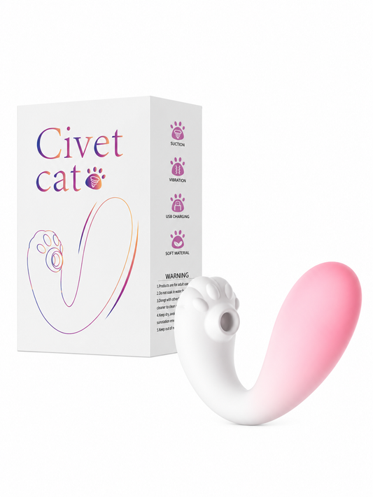 LILO Cat Vibrador Doble con Succión y Vibración 10 modos