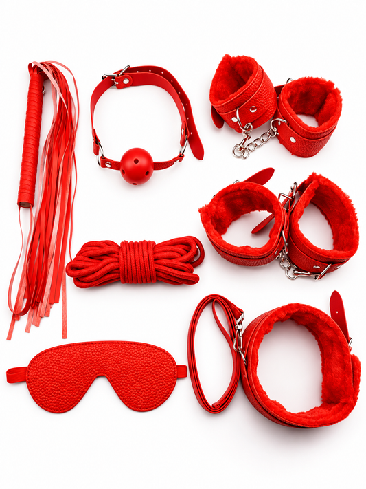 Kit BDSM 8 Piezas Bondage Ajustable