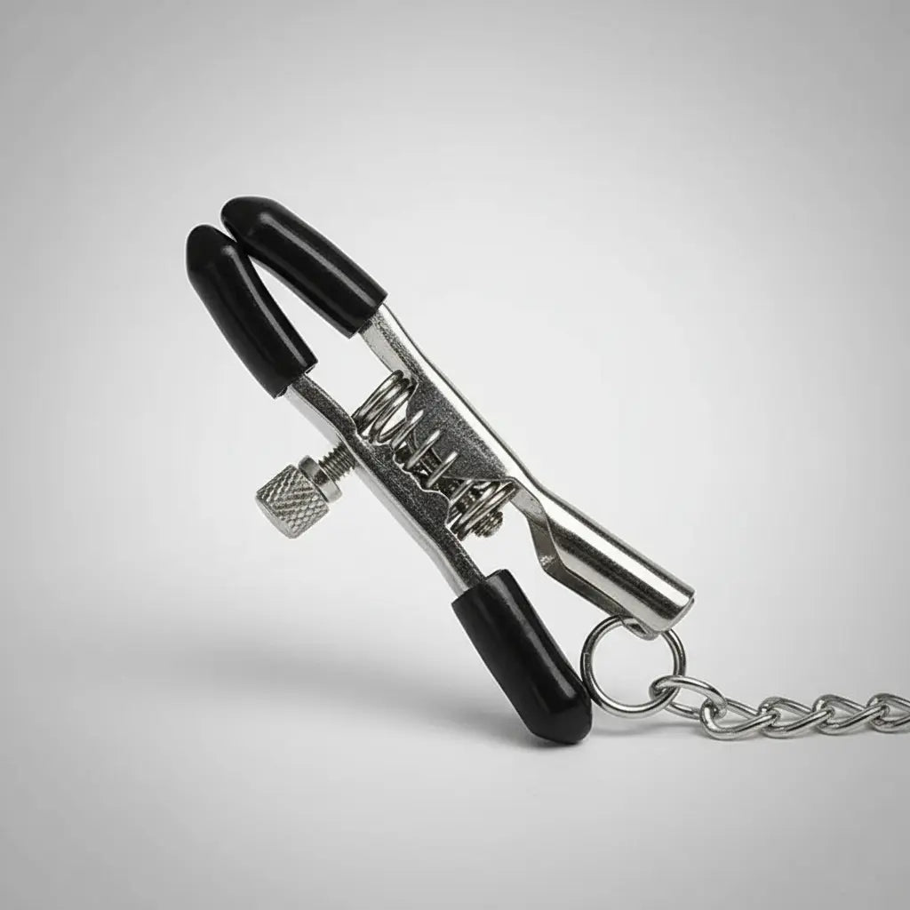 Pinzas Pezoneras con mordazas silenciadora ajustable Bondage