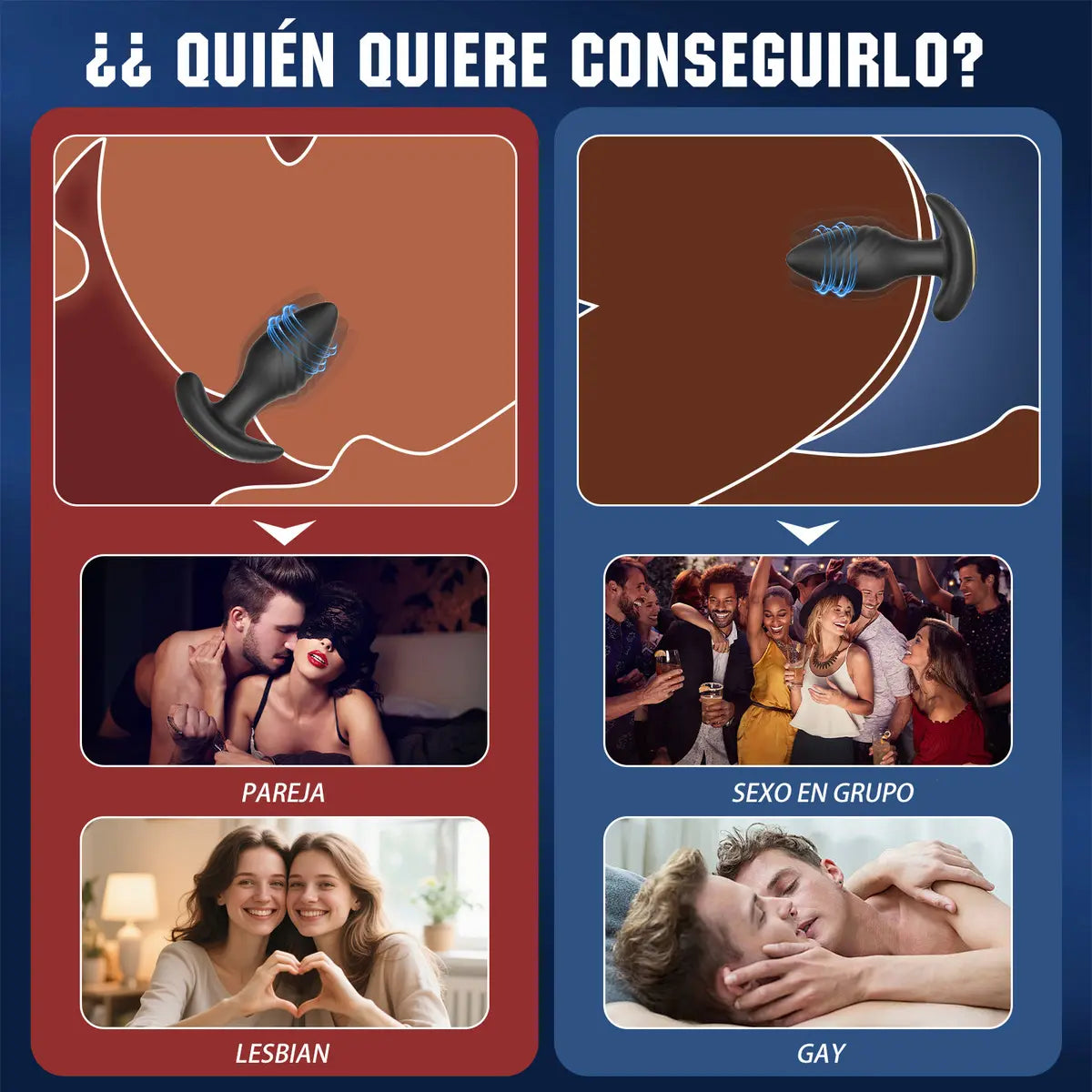 Plug Anal Inteligente con Vibración, Movimiento 360° y Control por App