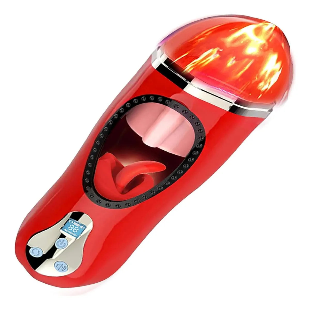 Masturbador Masculino Automático Claire 4 en 1 con Vibración, Calentamiento y Sonido de gemido  Integrado
