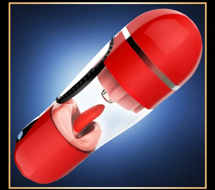 Masturbador Masculino Automático Claire 4 en 1 con Vibración, Calentamiento y Sonido de gemido  Integrado