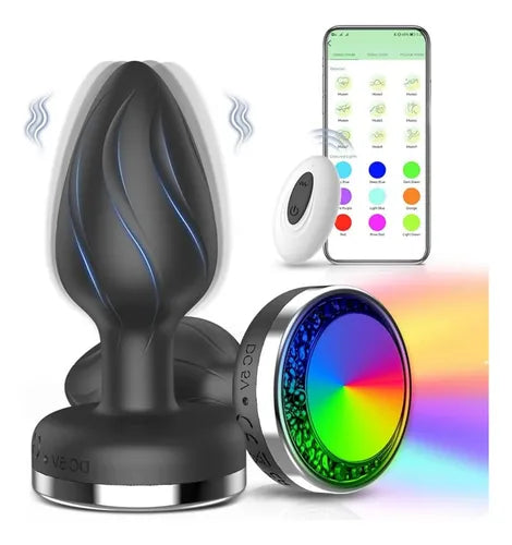 Plug Anal Inteligente con Vibración, Luz LED y Control por App
