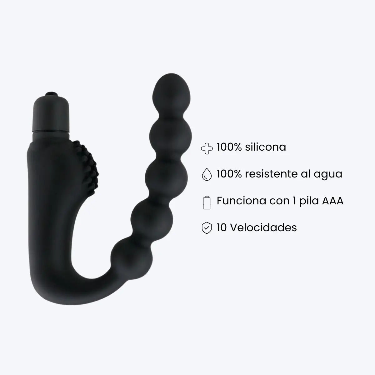 Perlas Anal Vibratorias Estimulador de Próstata 10 modos de vibracion