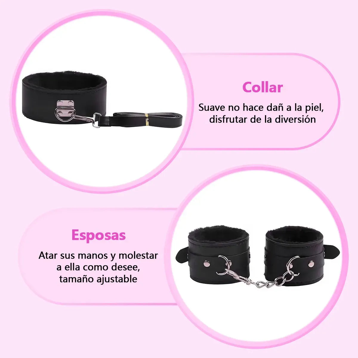 Kit BDSM 11 Piezas Set para Adultos Paleta de azotes, latigo, mordaza +