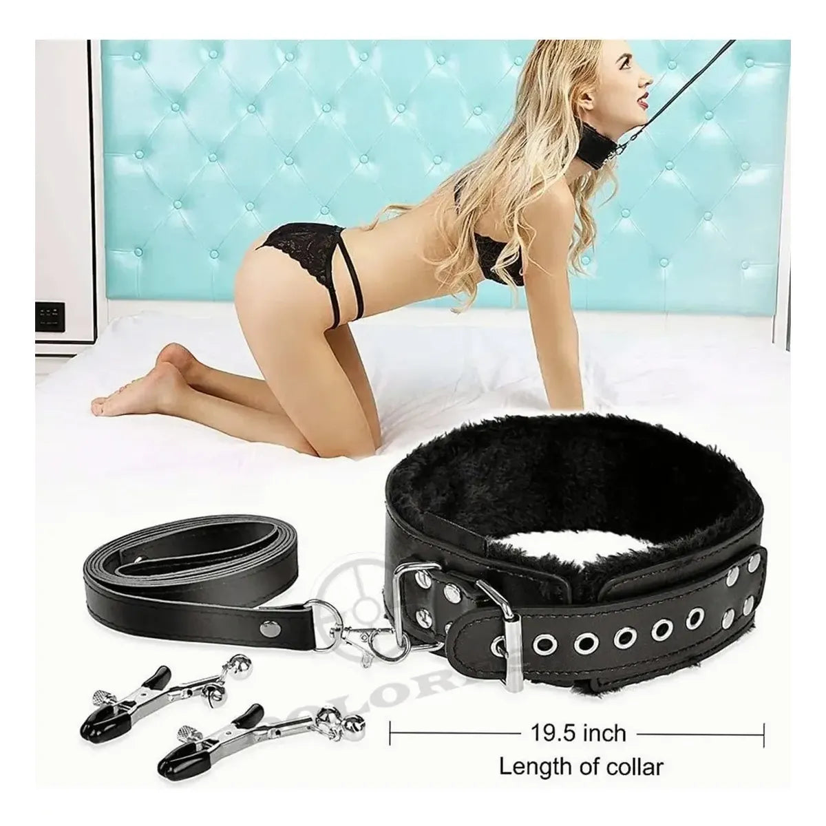 Kit BDSM Ajustable de 11 Piezas Pluma Estimuladora