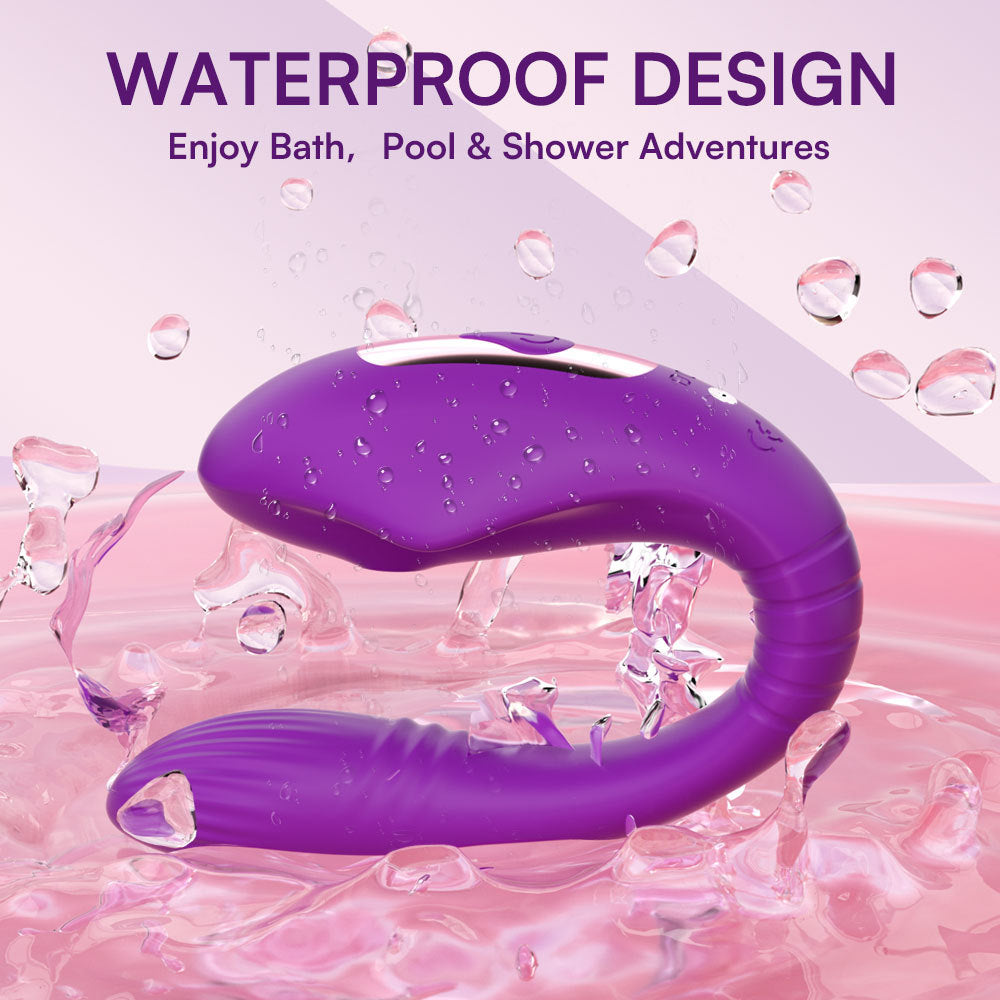 Vibrador Tipo U con Control APP  Succión y Vibración Dual