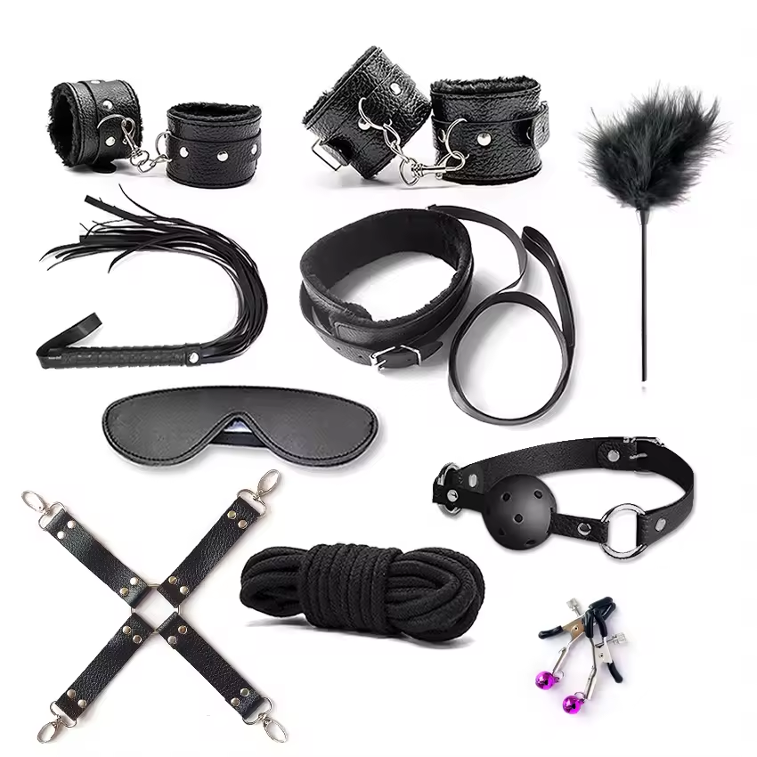 Kit BDSM ajustable con 10 piezas