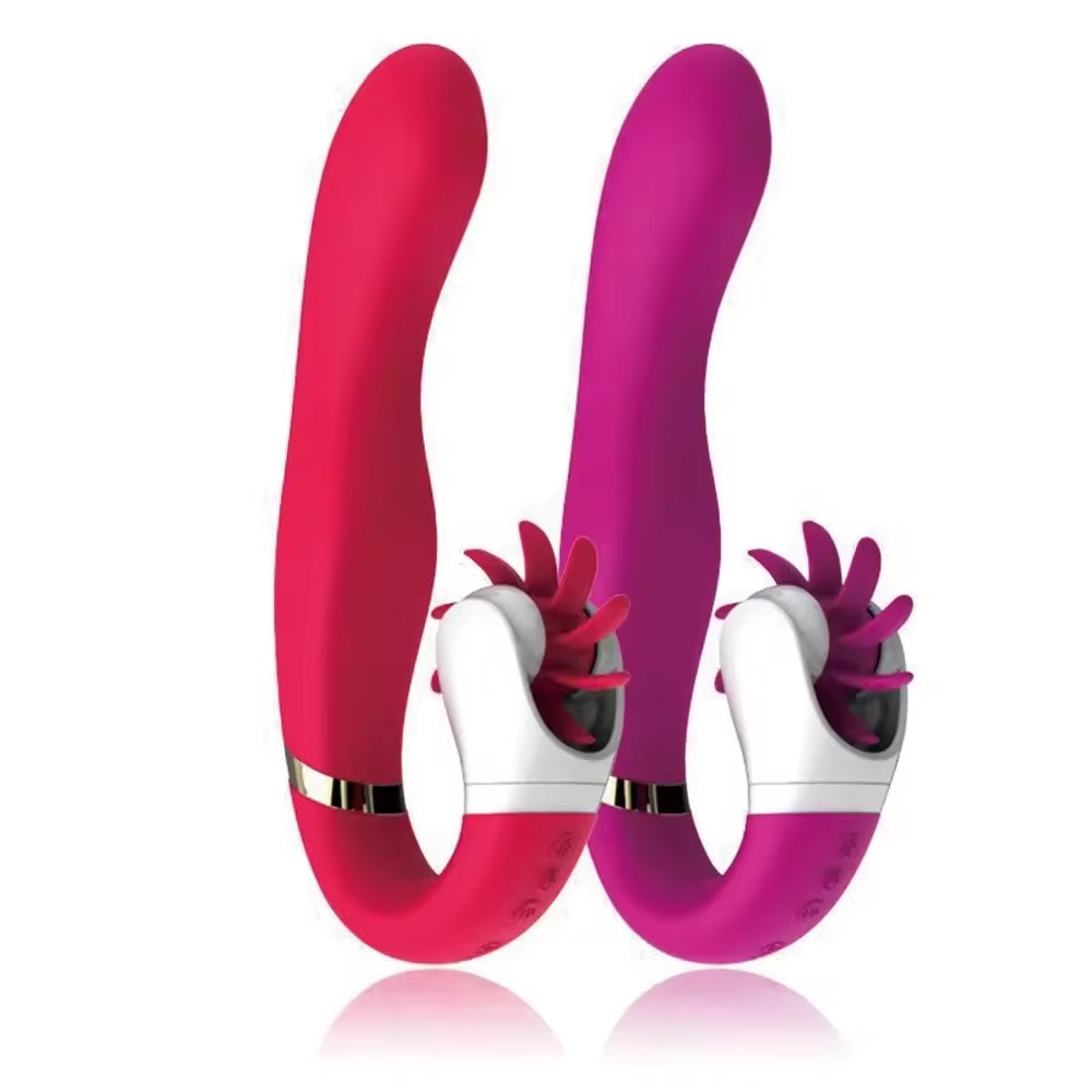 VIBRADOR DOBLE ESTIMULACIÓN 2 EN 1 RECARGABLE