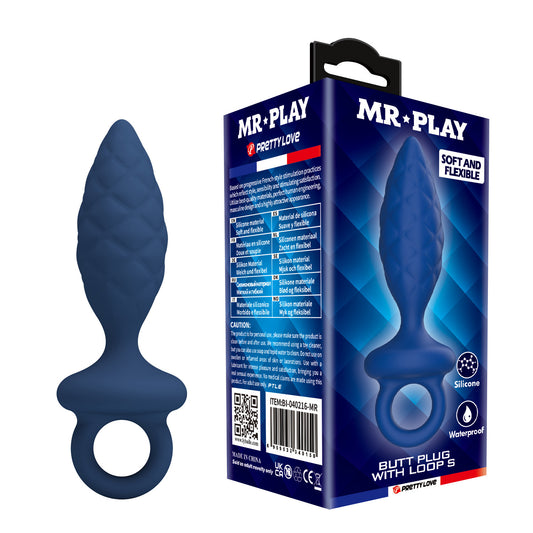 Plug Anal de Silicona con Anillo – Talla M