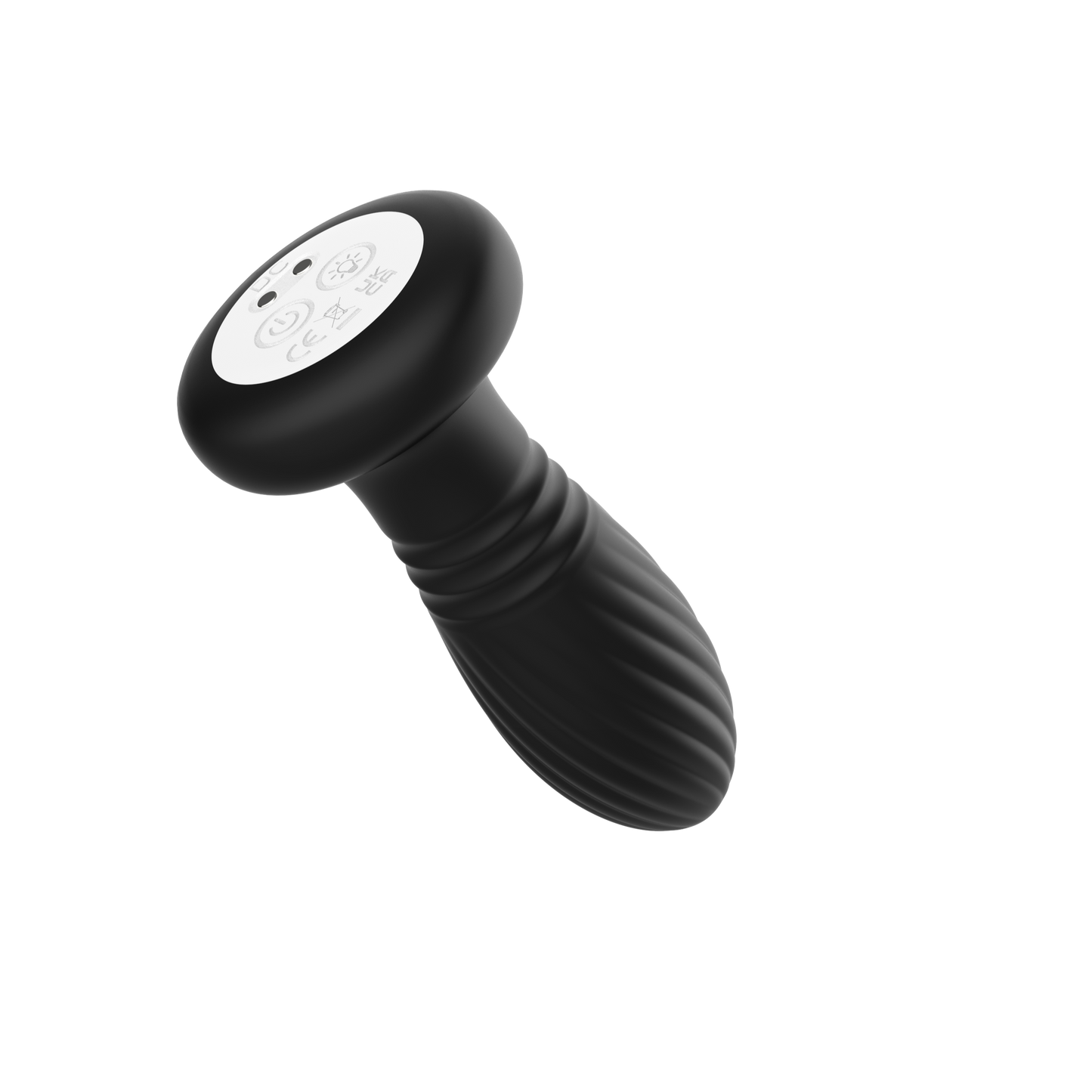 Plug Anal Vibrador con Empuje + Control Remoto y Luces LED (2 en 1)