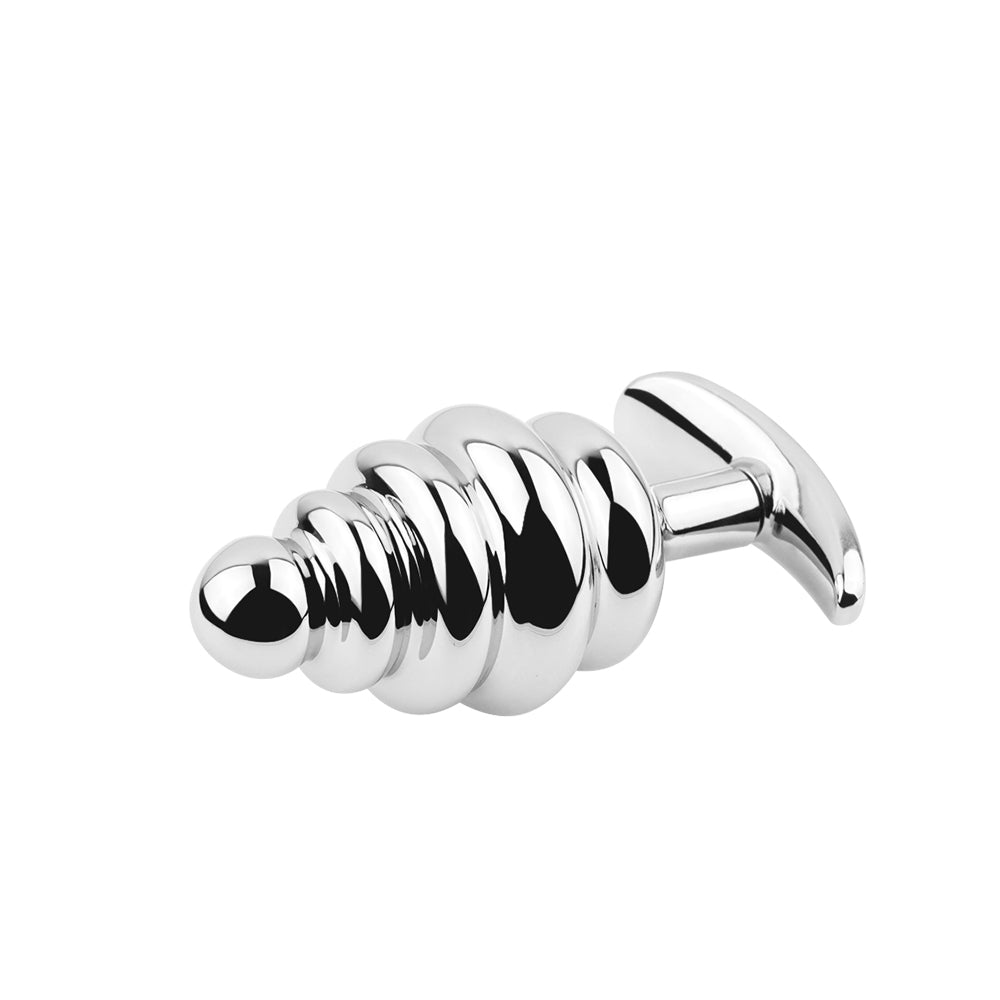 Kit de plug anal de acero inoxidable texturizados (x3 piezas)