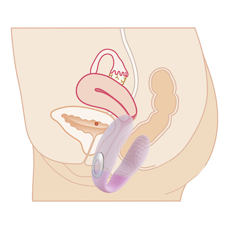 Vibrador Doble Tipo U con Control Remoto + 10 Modos