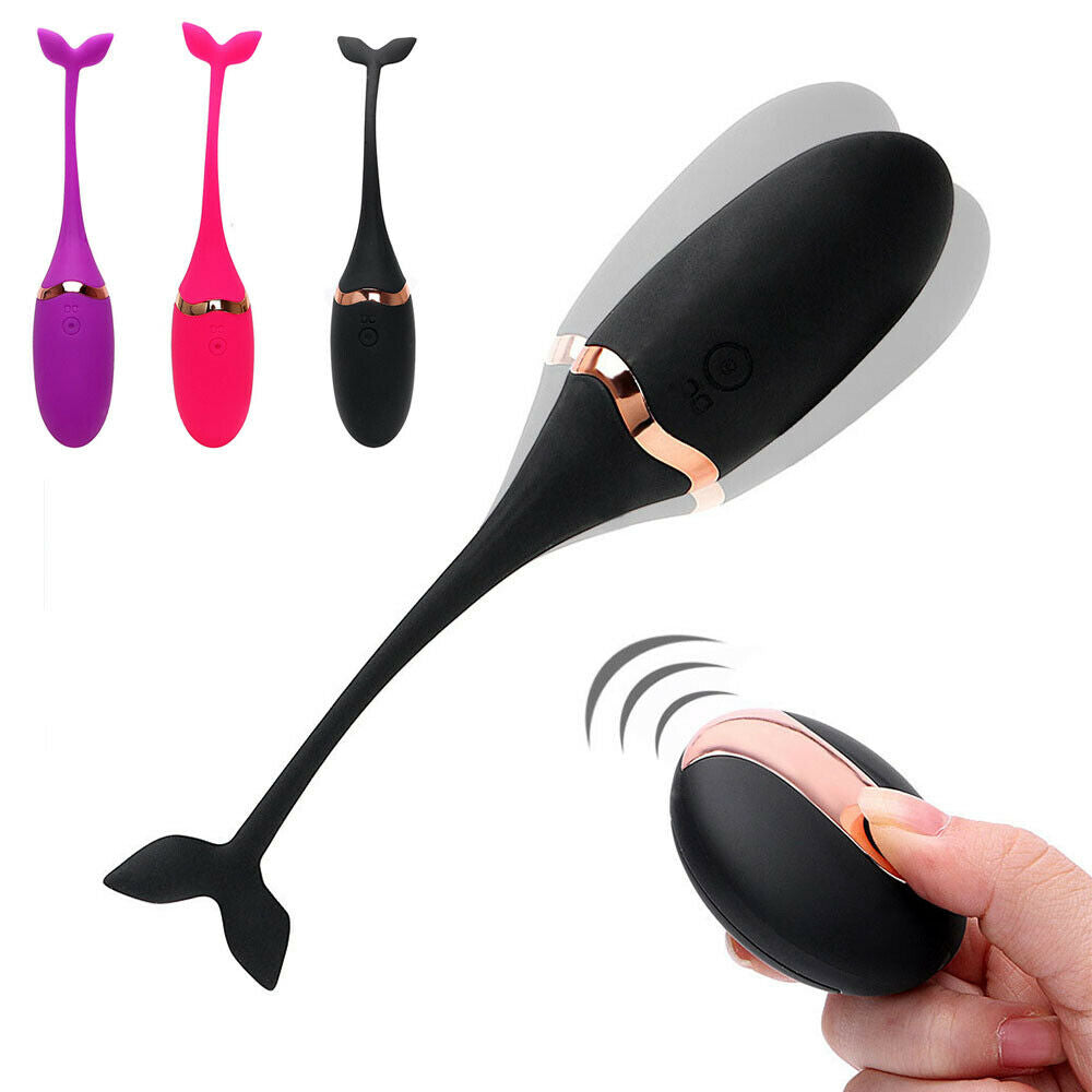 Vibrador tipo cola de ballena con control remoto inalámbrico – flexible, 10 modos de vibración