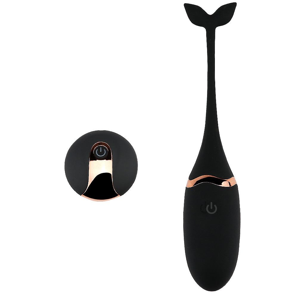 Vibrador tipo cola de ballena con control remoto inalámbrico – flexible, 10 modos de vibración