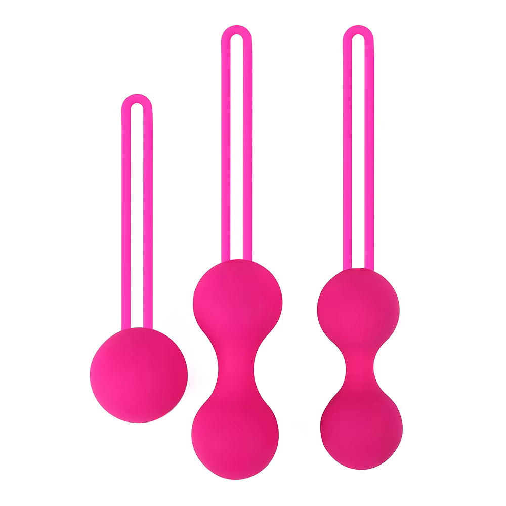 Set de Bolas de Kegel de Silicona — Entrenamiento de Suelo Pélvico (3 Niveles Progresivos)