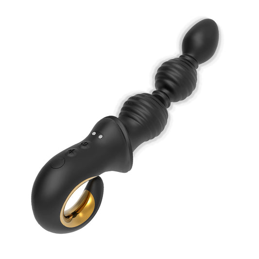 Plug Anal Inflable con Cuentas y 10 Modos de Vibración