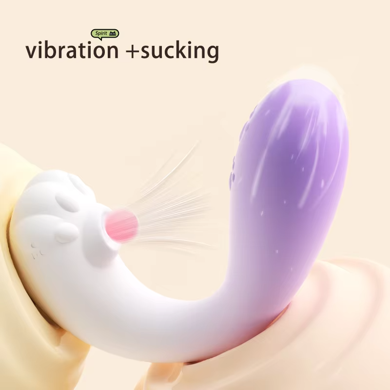 Vibrador Succionador Dual – Estimulación Interna y Clitorial