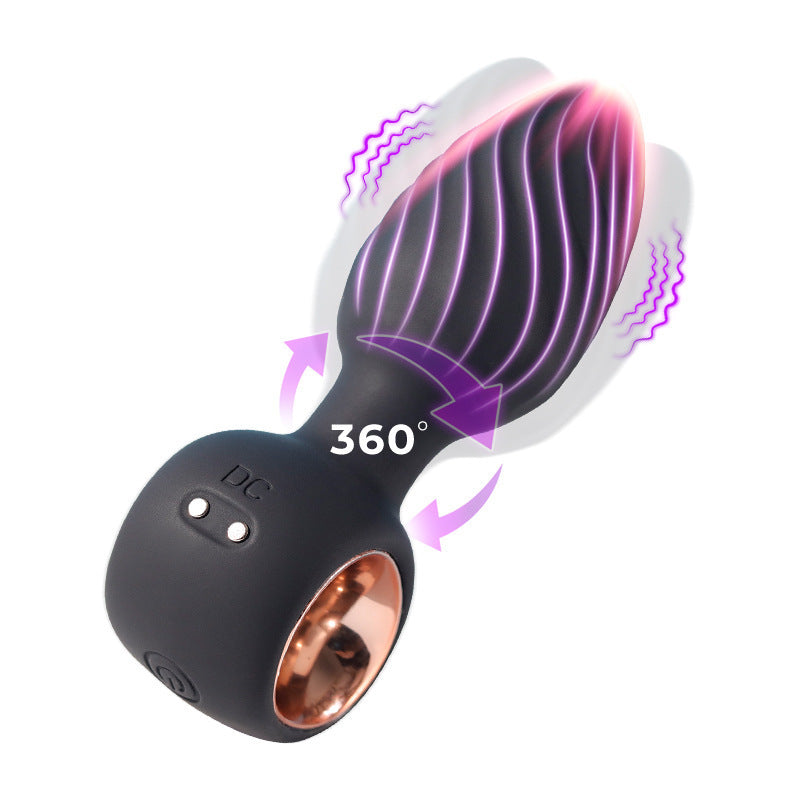 Plug Anal Giratorio 360° con Control Remoto y Vibración Multifrecuencia