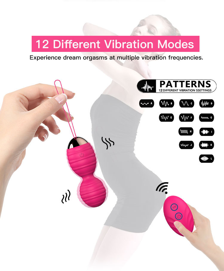 Bola Kegel Vibradora con Control Remoto  12 Modos de Vibracion