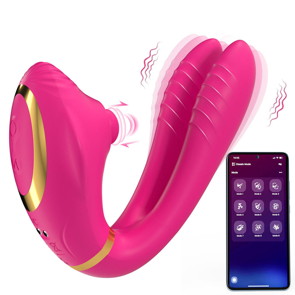 Vibrador de Doble Estimulación con App — Control Remoto 3 en 1