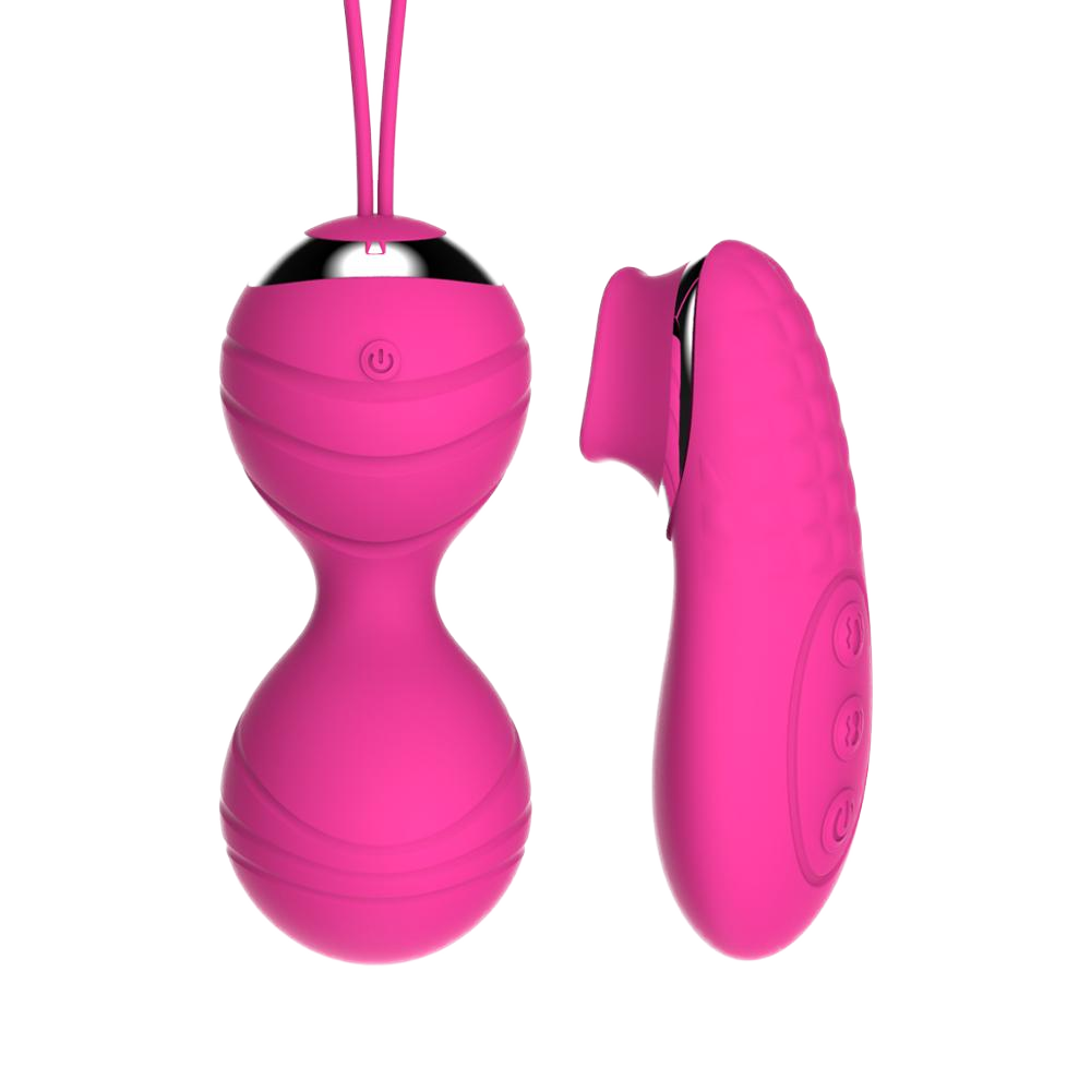 Bola Kegel Vibradoras con Control Remoto — Doble Vibración, 10 Modos