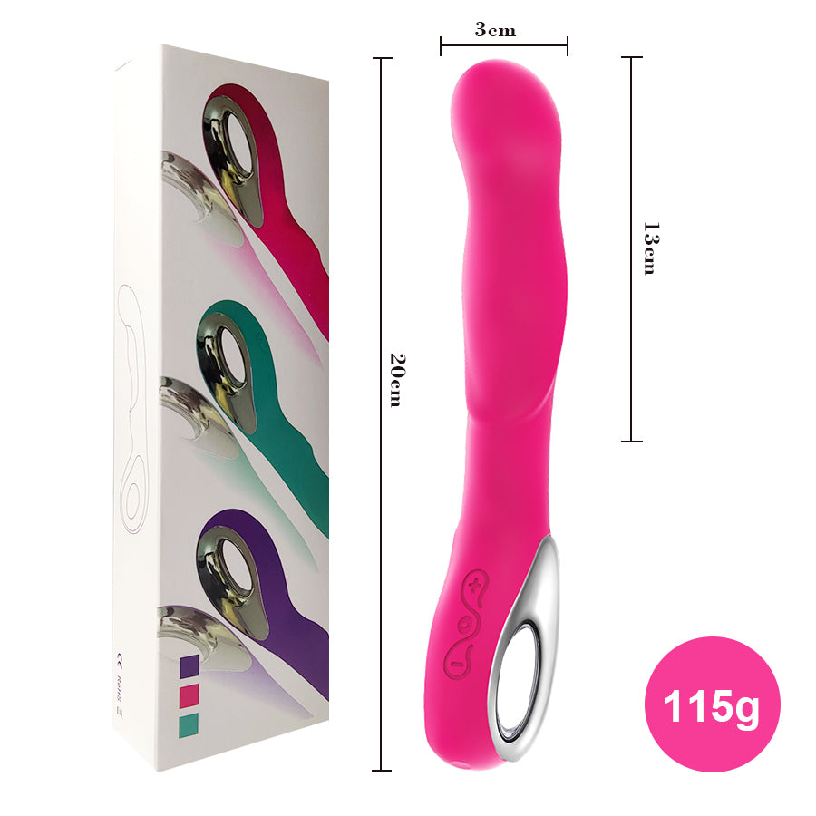 Vibrador Punto G de Silicona Recargable USB — 10 Modos de Vibración
