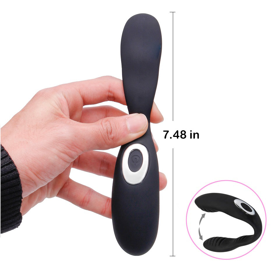 Vibrador Doble Tipo U con Control Remoto + 10 Modos