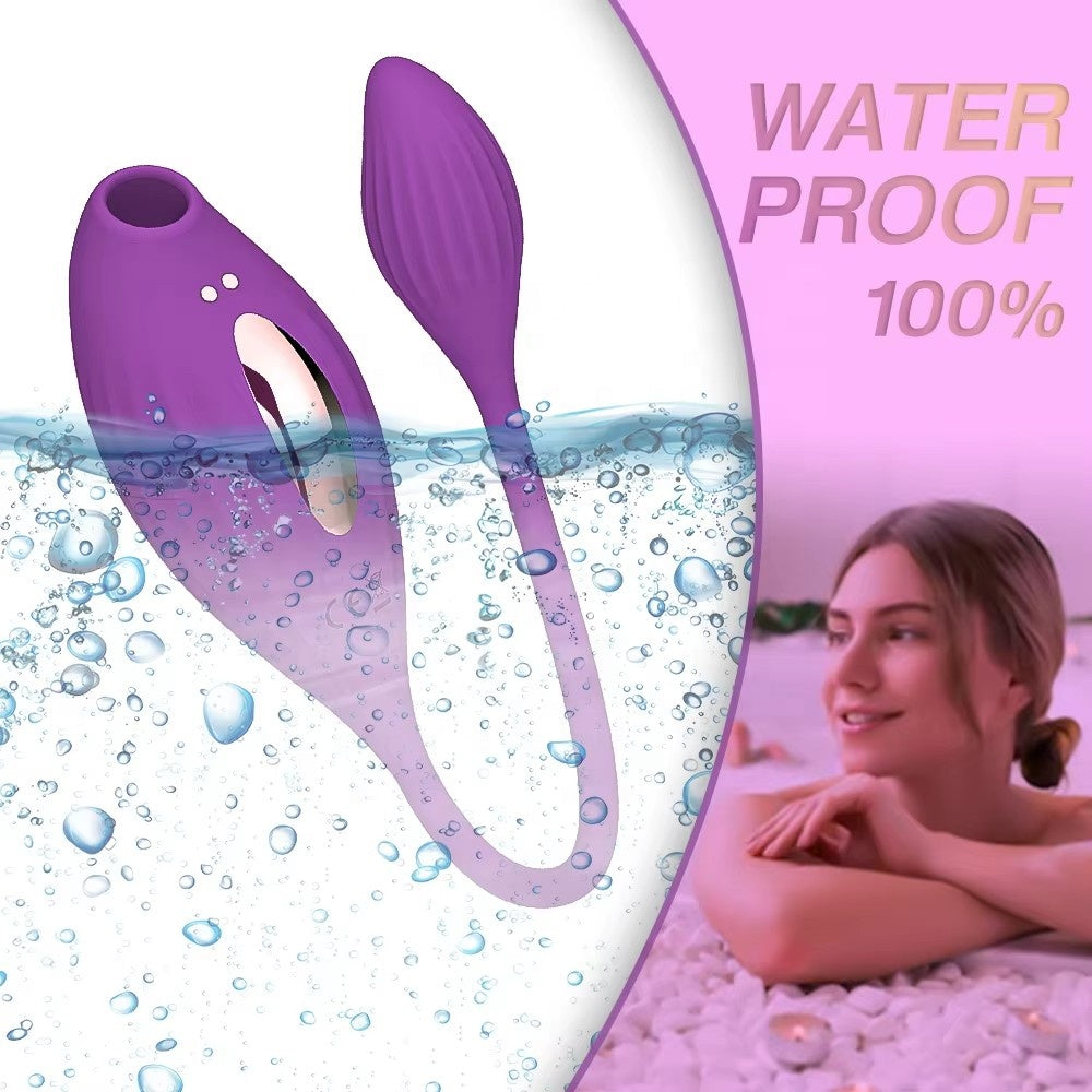 Vibrador Punto G con Succión · 10 Vibraciones + 5 Modos de Succión Recargable