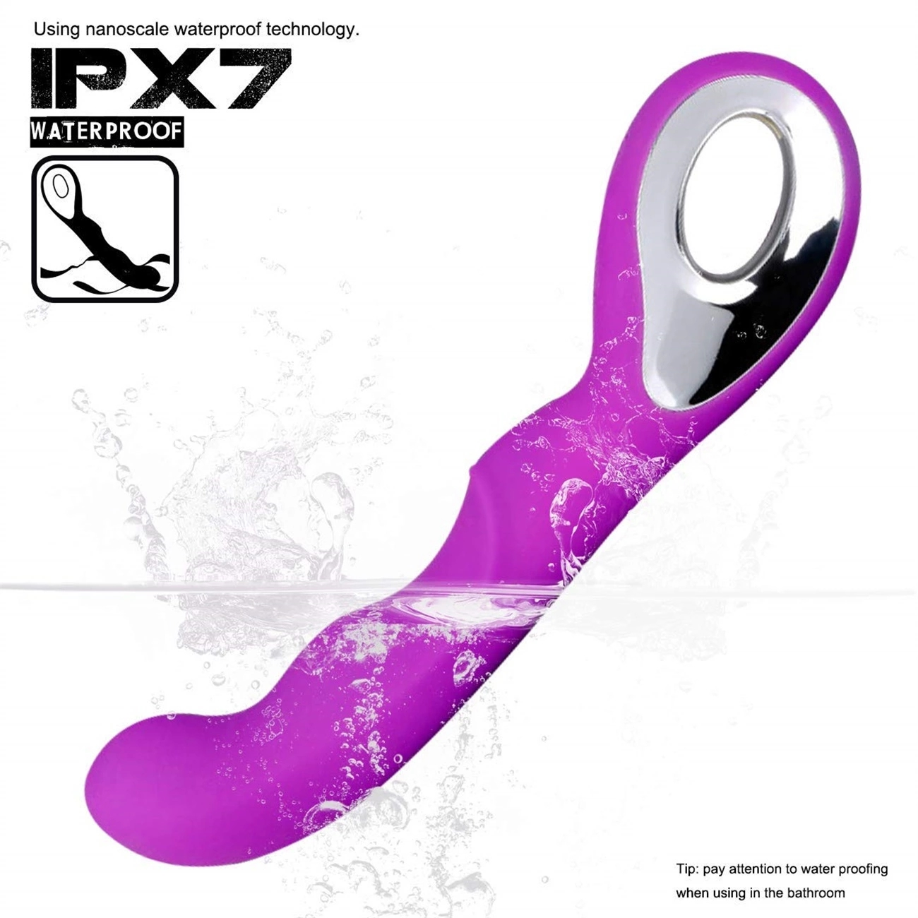 Vibrador Punto G de Silicona Recargable USB — 10 Modos de Vibración